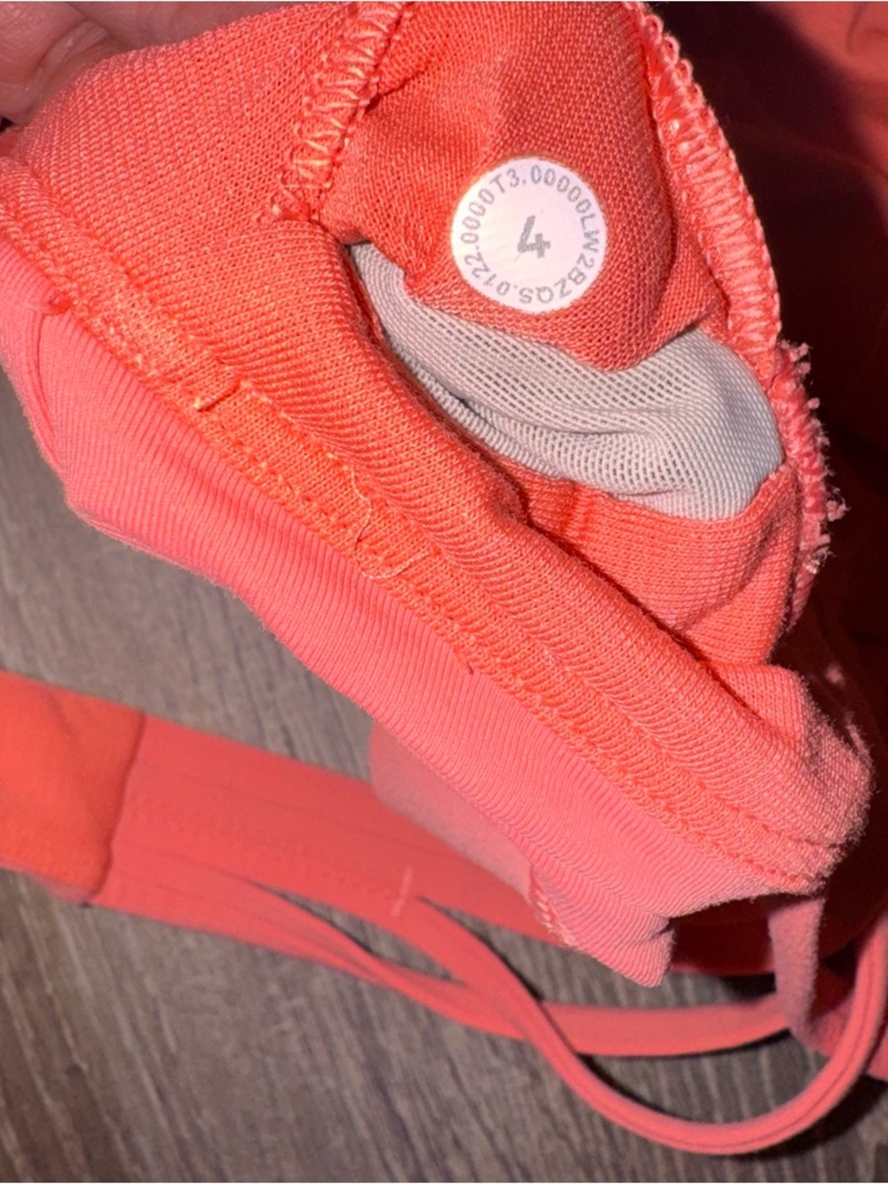 Lululemon Free to Be Elevated Bra in raspberry cream coral orange pink DD/E 4 - Picture 5 of 11